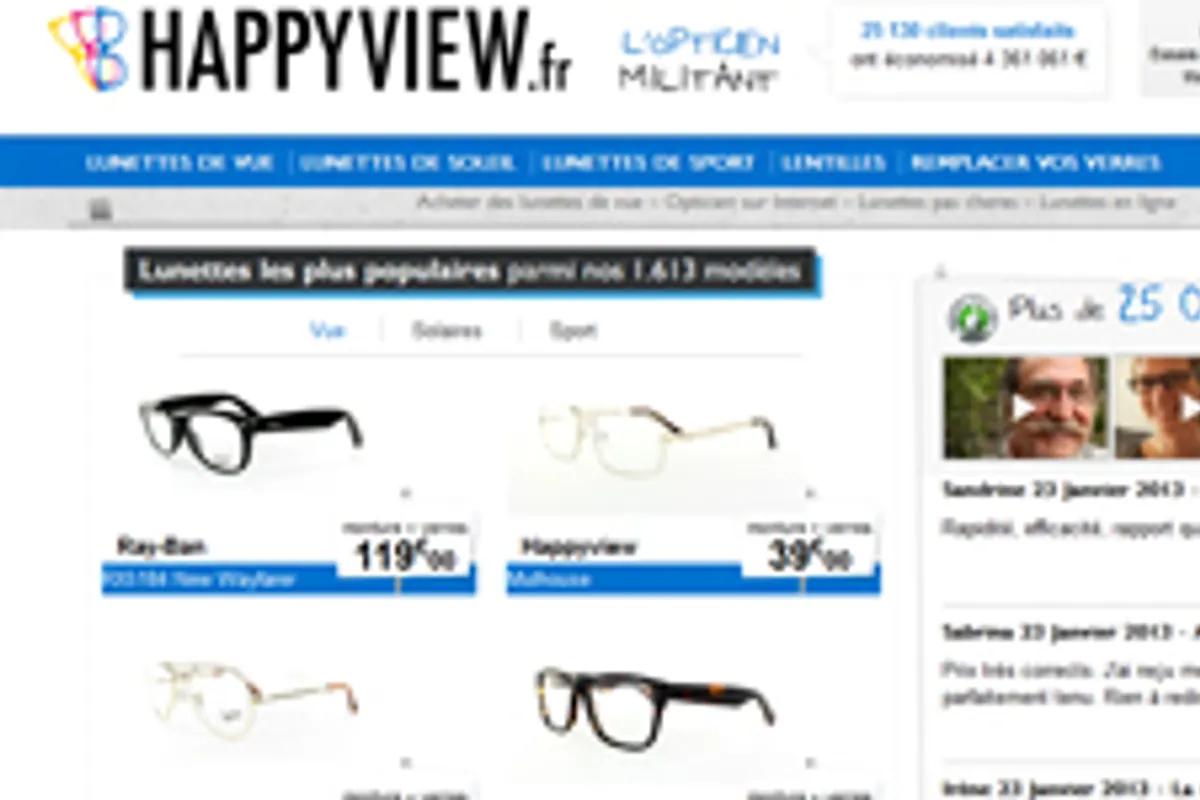 Lunettes de vue posées près d’un ordinateur illustrant l’achat d’optique en ligne.
